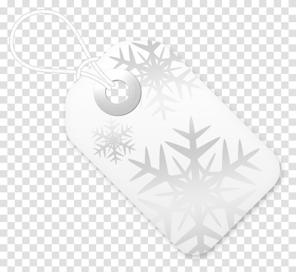 Snowflakes On Tag Pendant, Rug, Electronics, Diamond Transparent Png