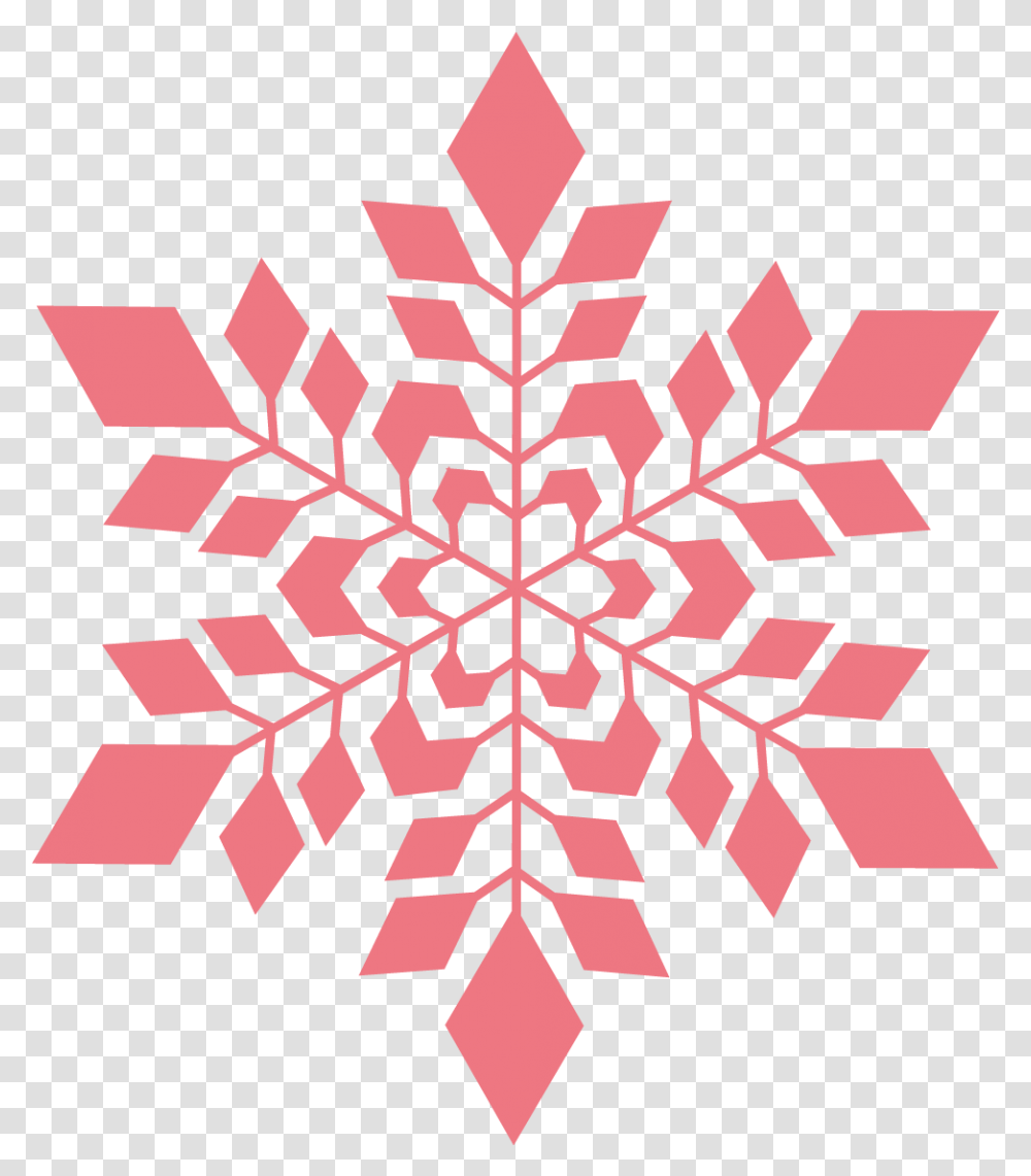 Snowflakes Red Background Red Snowflake Clipart Transparent Png