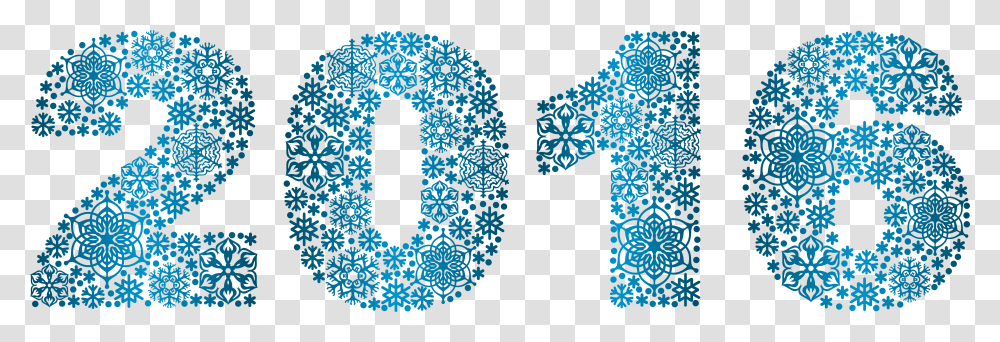 Snowflakes Style 2019 Blue Clip Art, Number, Alphabet Transparent Png