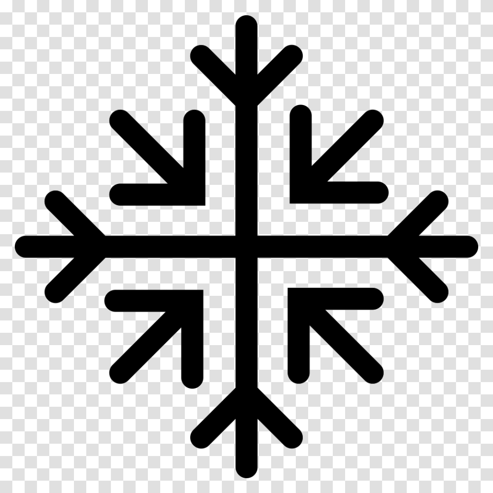 Snowflakes, Silhouette, Stencil, Cross Transparent Png