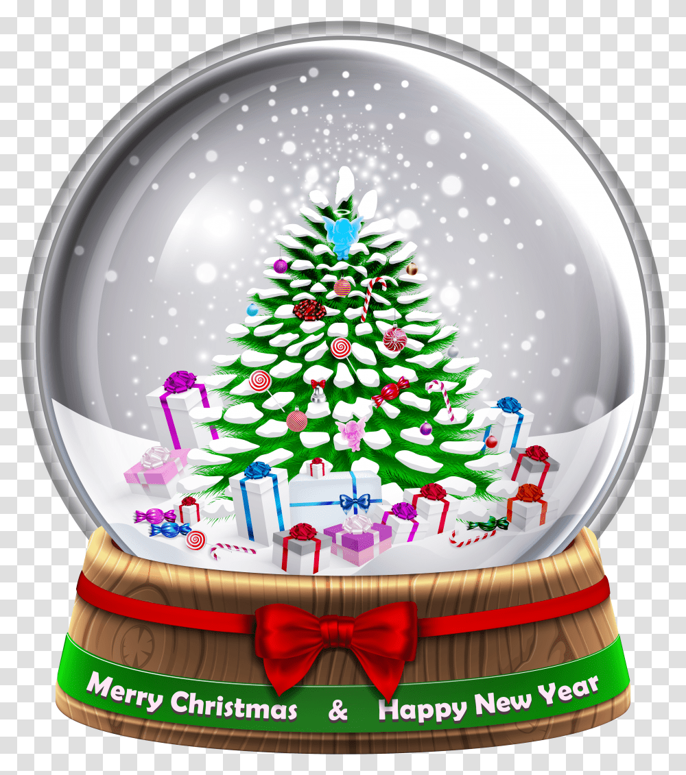 Snowglobe Clip Art Image Christmas Snow Globe, Tree, Plant, Ornament, Birthday Cake Transparent Png