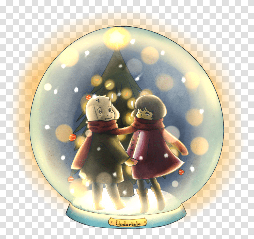 Snowglobe Drawing Kawaii & Clipart Free Christmas Day, Figurine, Sweets, Food, Confectionery Transparent Png