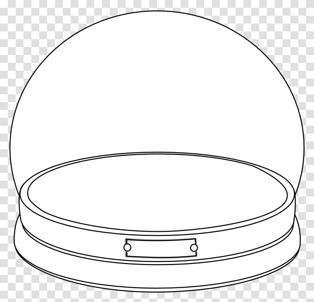Snowglobeempty Bw Circle, Oval, Drum, Percussion, Musical Instrument Transparent Png