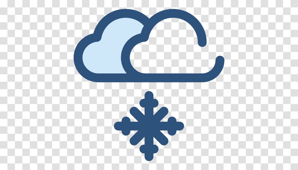 Snowing Moon Weather Snow Nature Winter Cold Snowy Frost Icon, Cross, Outdoors Transparent Png