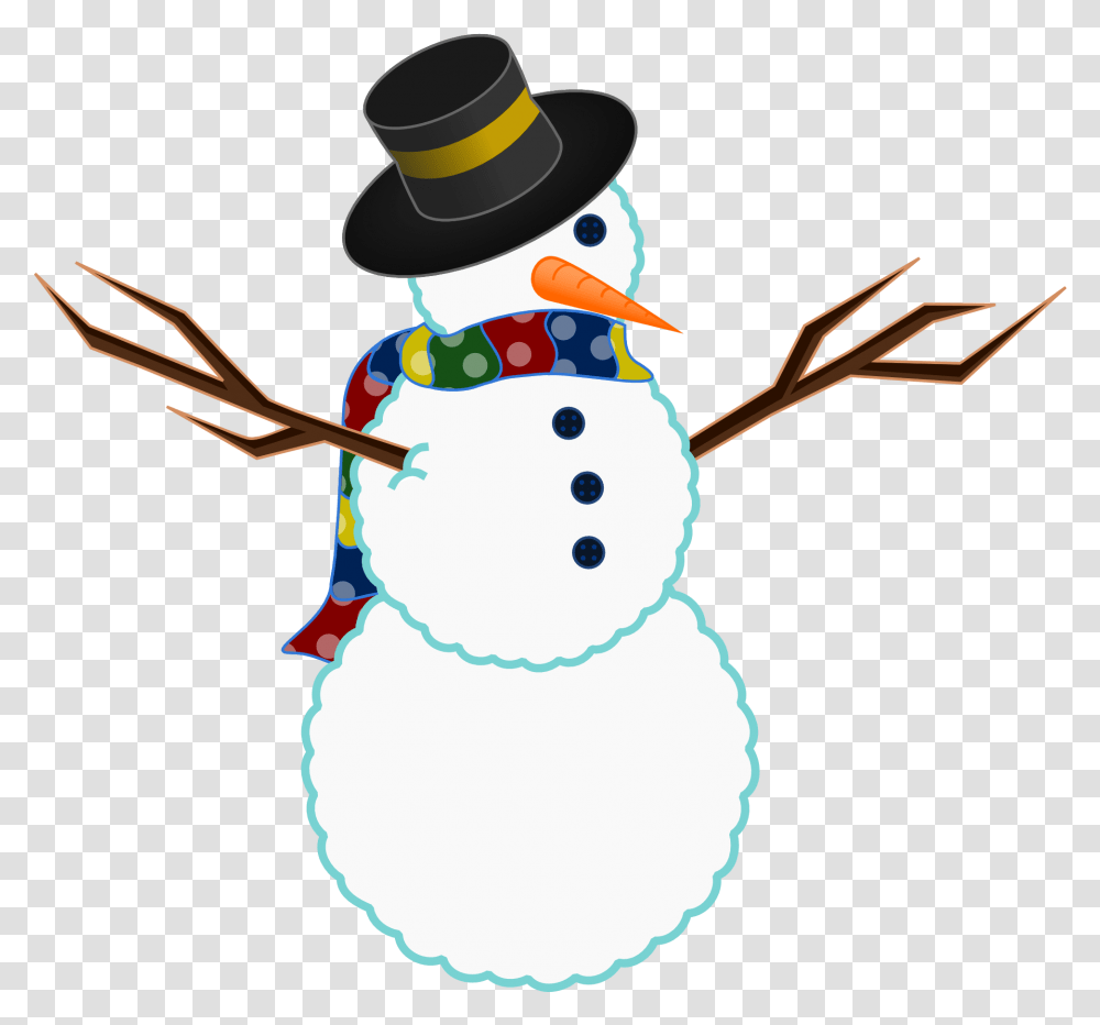 Snowman Background Clipart Free Clip Art Snowman, Nature, Outdoors, Winter Transparent Png