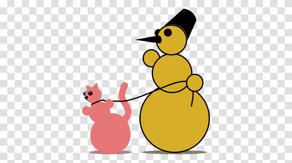 Snowman Cat Fancier, Silhouette, Person, Animal, Food Transparent Png