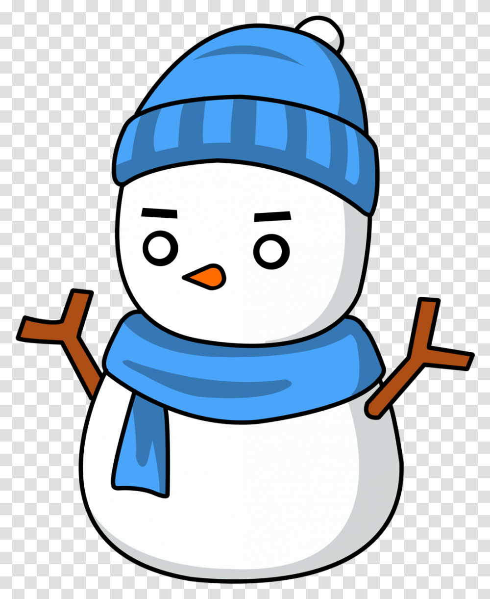 Snowman Chibi, Nature, Outdoors, Winter, Ice Transparent Png