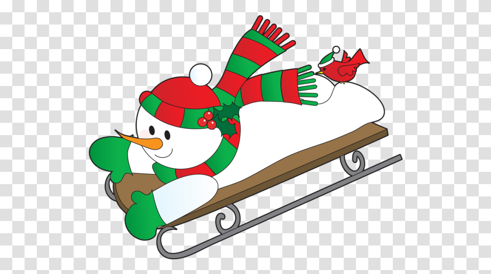 Snowman Clipart Animated Free Snowman On A Sled, Sport, Sports, Skateboard, Outdoors Transparent Png