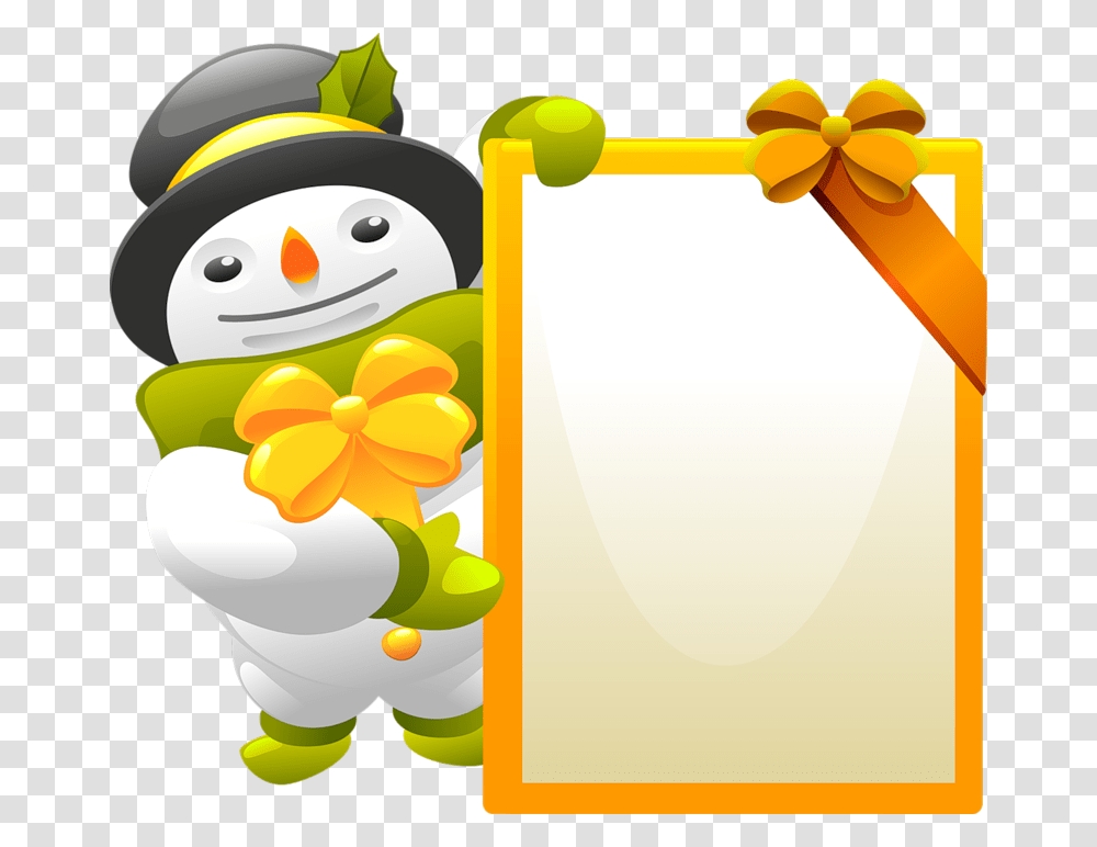 Snowman Clipart With Blank Sign Christmas Vector, Outdoors, Nature, Winter, Toy Transparent Png