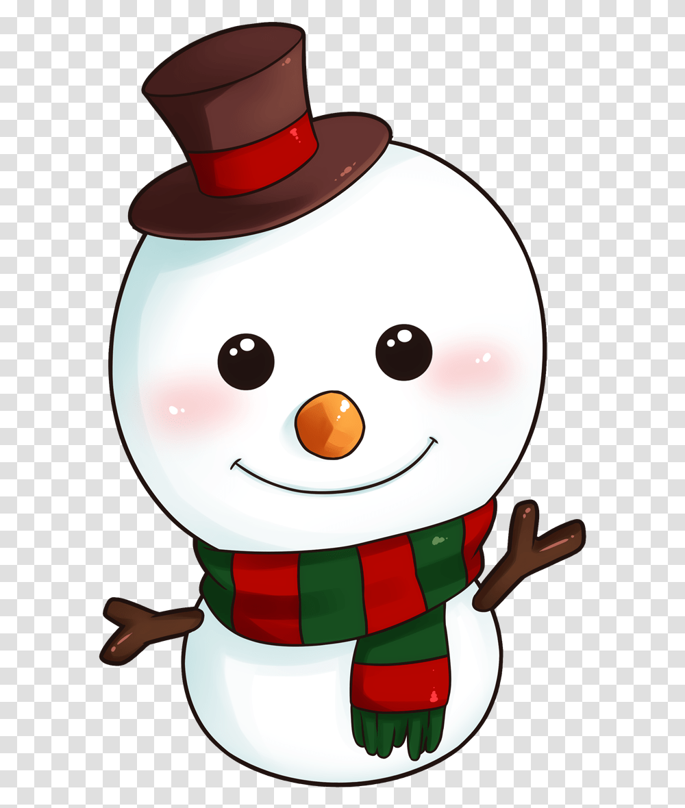Snowman Cute Christmas Cartoon Snowman, Nature, Outdoors, Winter, Elf Transparent Png