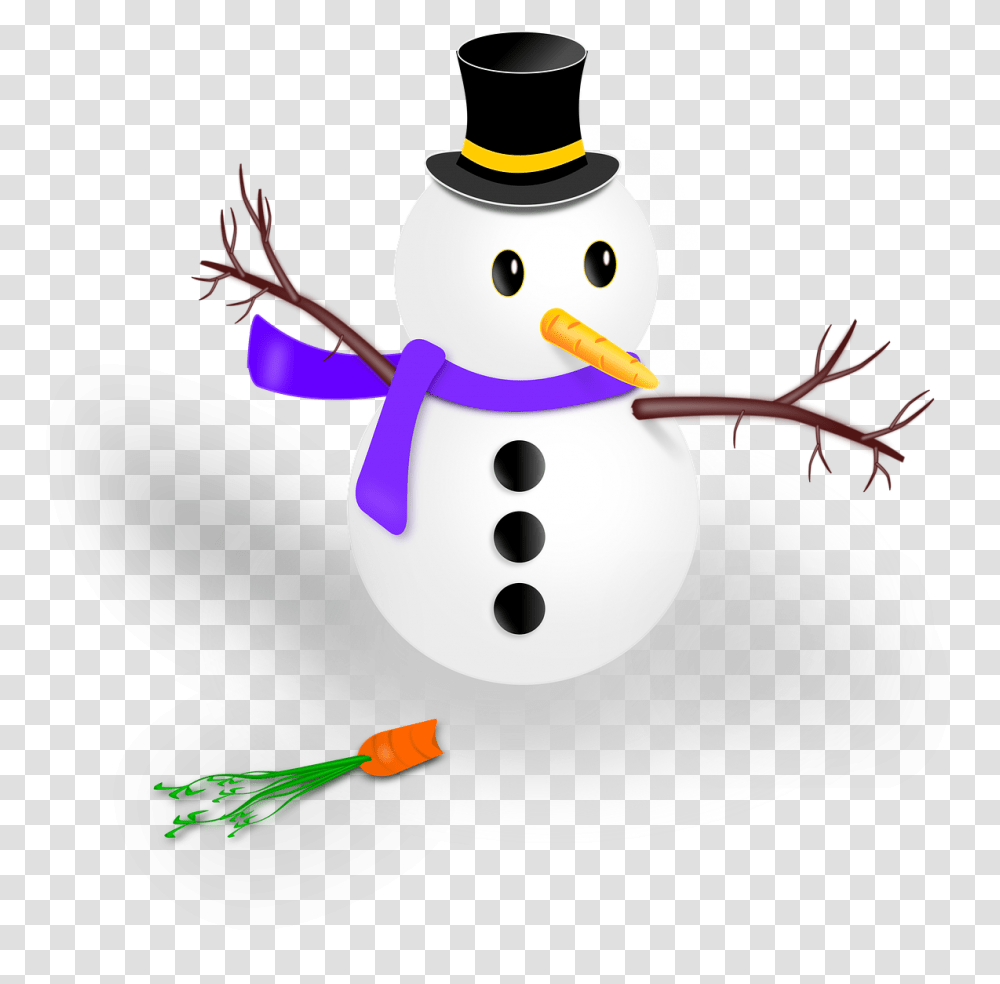 Snowman Drawing Free Image On Pixabay Boneka Salju, Nature, Outdoors, Winter Transparent Png