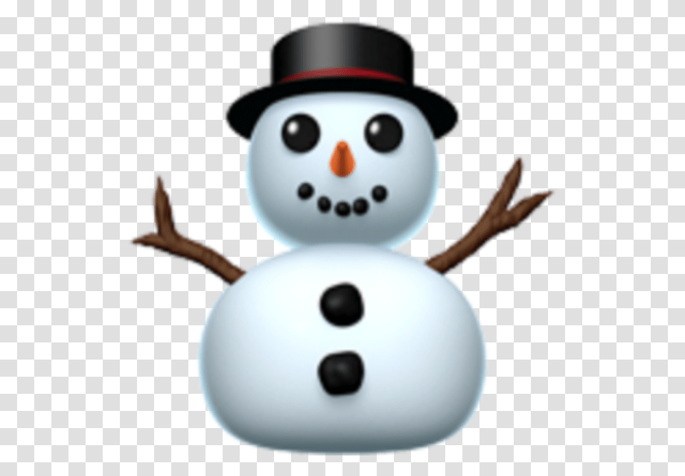 Snowman Emoji, Nature, Outdoors, Winter Transparent Png