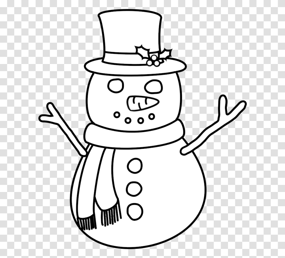 Snowman Face Clipart Black And White Digital Stamp, Nature, Outdoors, Winter, Wedding Cake Transparent Png