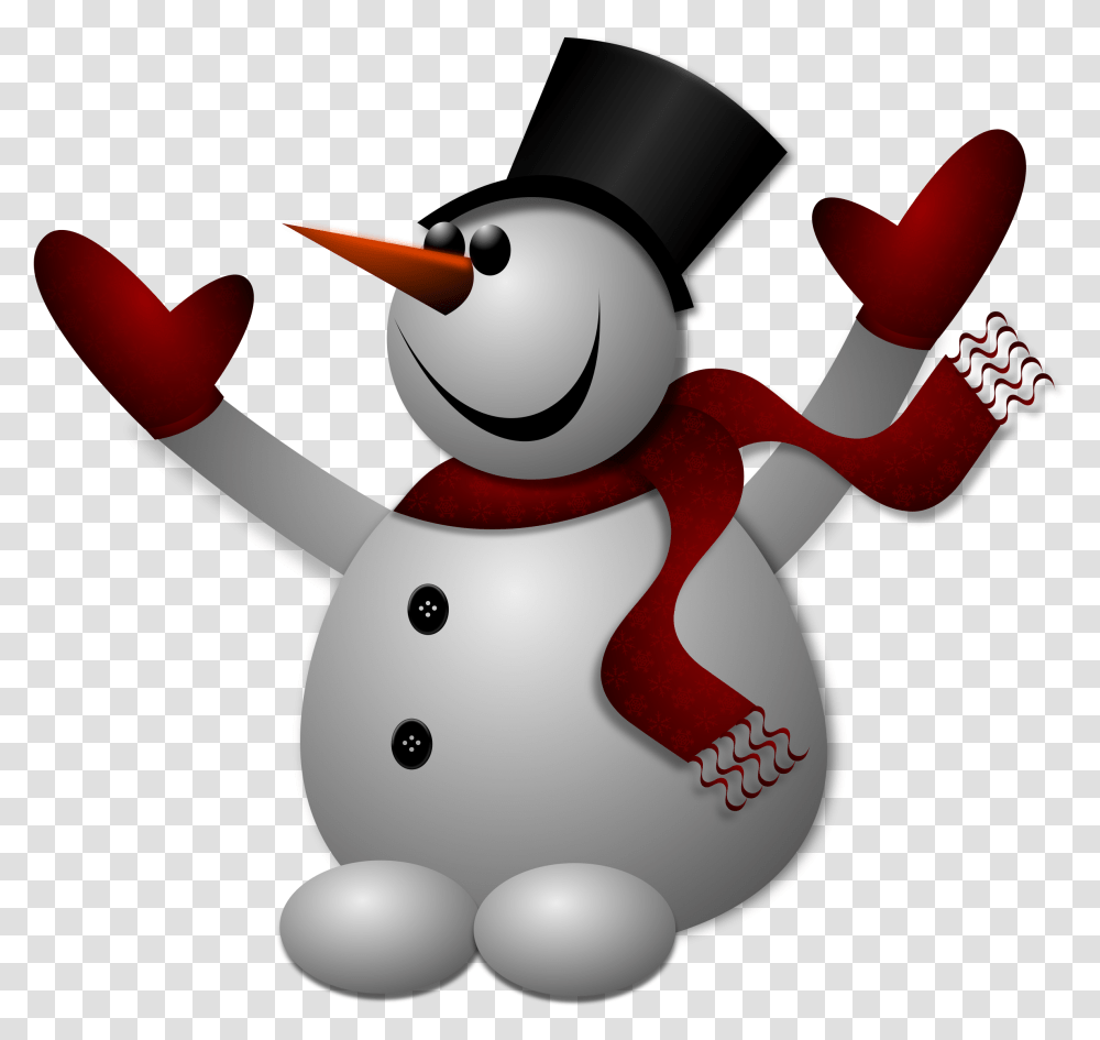 Snowman Happy Clipart, Nature, Outdoors, Winter Transparent Png