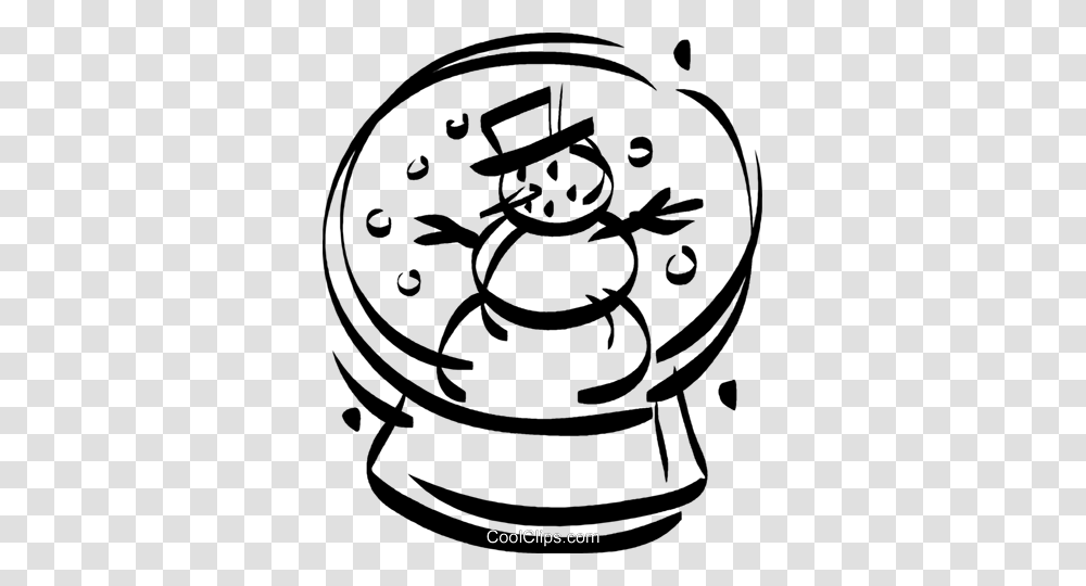 Snowman In A Snow Globe Royalty Free Vector Clip Art Illustration, Rug, Drawing Transparent Png