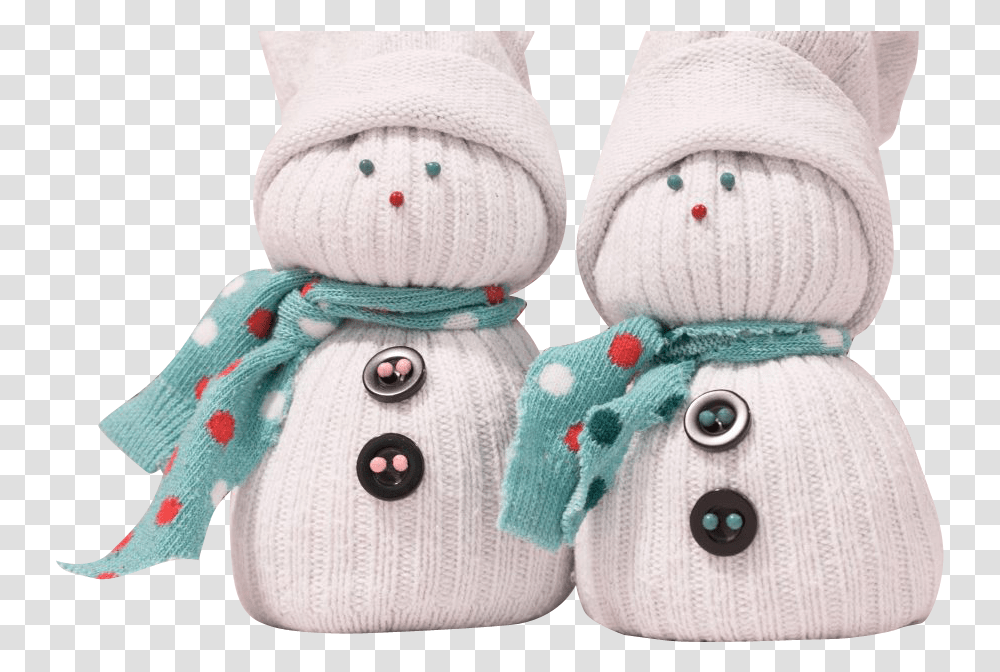 Snowman Knitted Sock Snowman Craft, Toy, Plush, Doll, Cushion Transparent Png