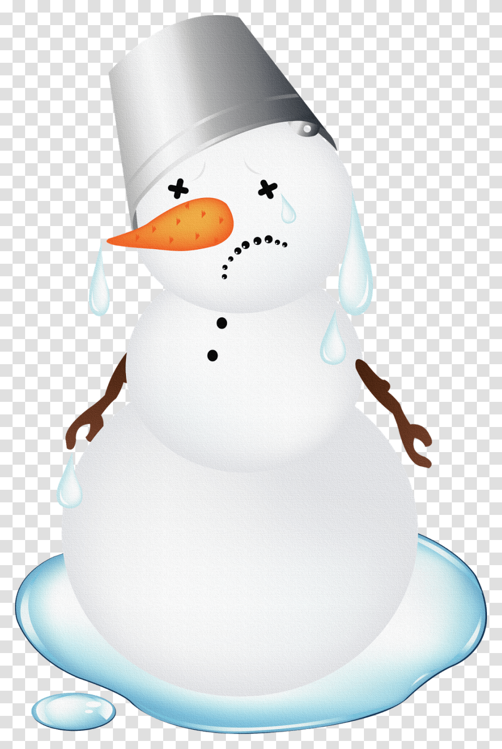 Snowman Melting Clip Art Snowman, Nature, Outdoors, Winter Transparent Png
