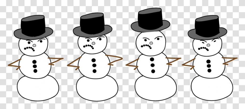 Snowman, Nature, Outdoors, Winter, Hat Transparent Png