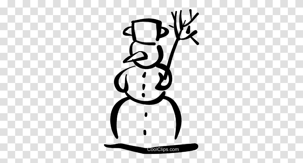 Snowman Royalty Free Vector Clip Art Illustration, Outdoors, Stencil, Drawing, Doodle Transparent Png