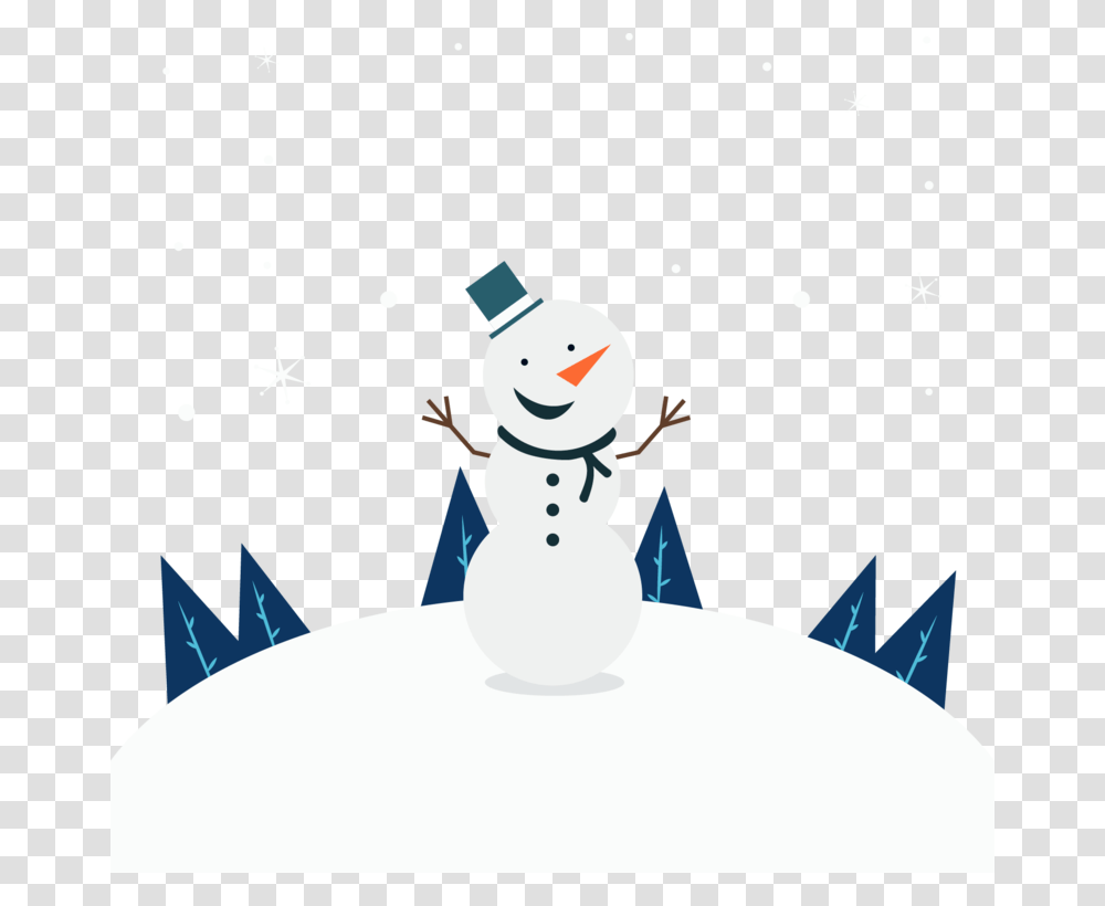 Snowman Silhouette Cute Winter, Nature, Outdoors Transparent Png
