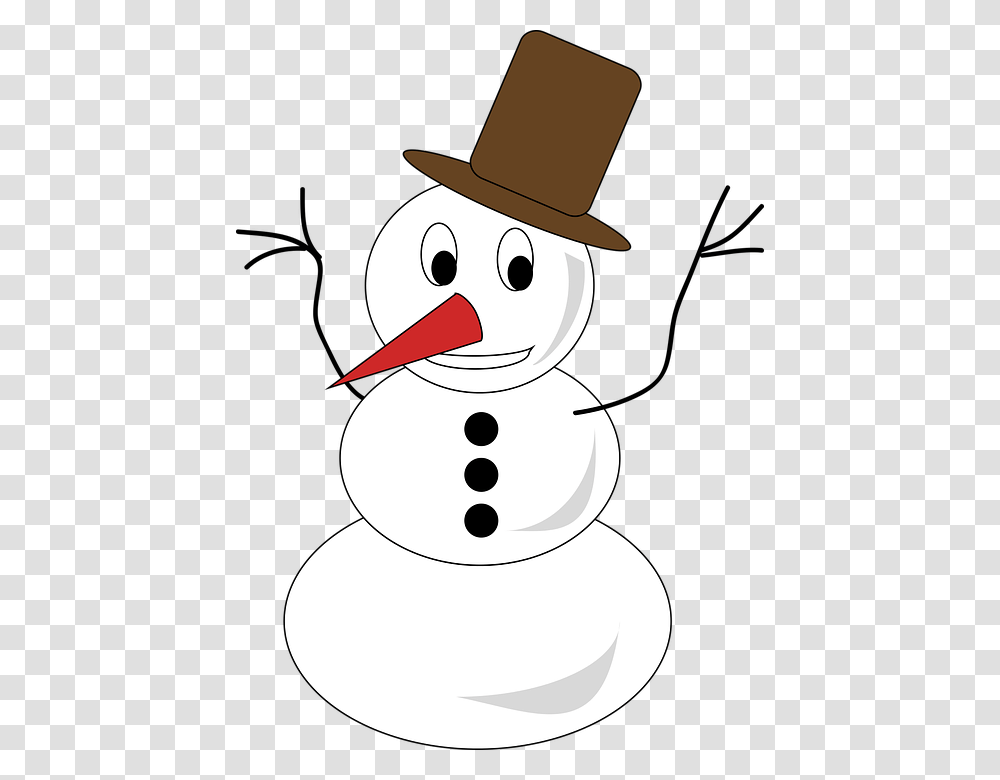 Snowman Snow Winter Wintry Cold Christmas Sweet Clip Art Snow Man, Nature, Outdoors, Apparel Transparent Png