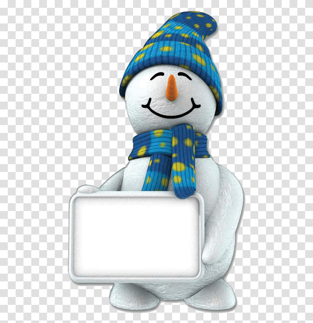 Snowman Snowman With Sign, Toy, Apparel, Doll Transparent Png