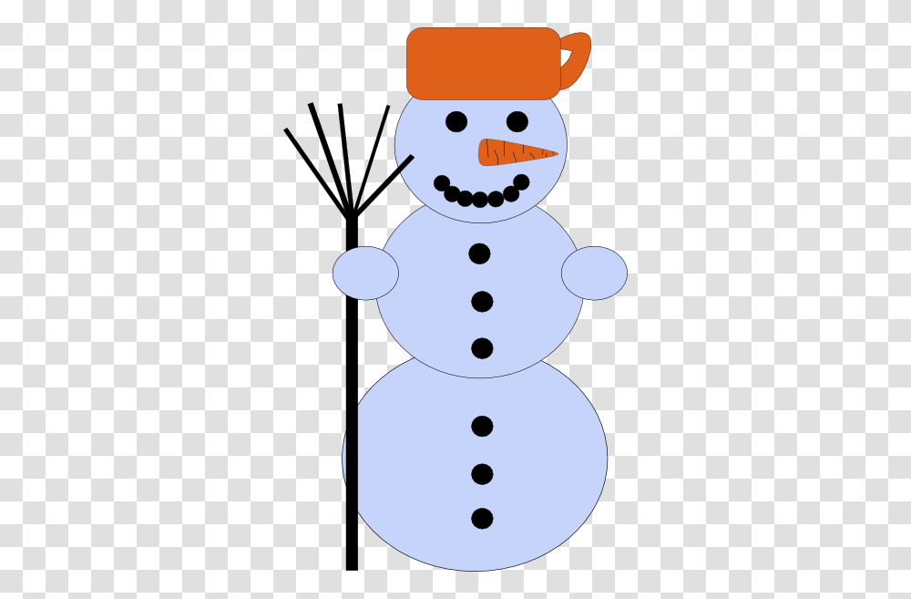 Snowman With Broom Clip Art, Nature, Outdoors, Winter Transparent Png