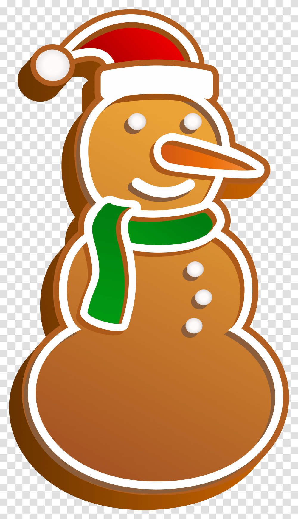 Snowmen Clipart Gingerbread Gingerbread Snowman Clipart, Cookie, Food, Biscuit, Sweets Transparent Png