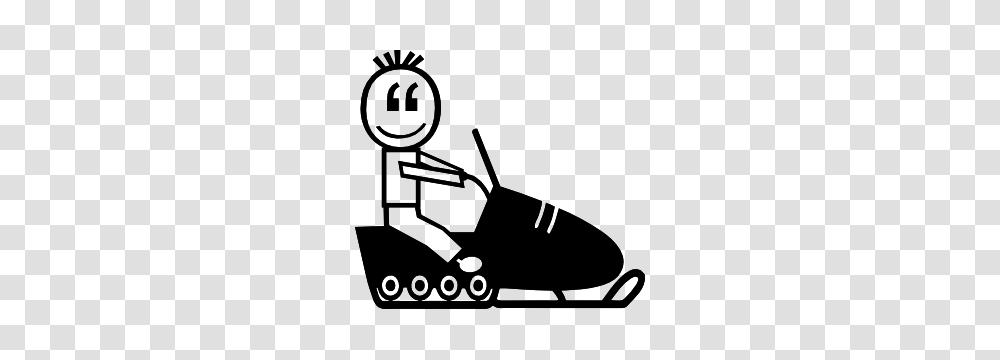 Snowmobile Small Boy Family Sticker, Tool, Lawn Mower, Vehicle Transparent Png