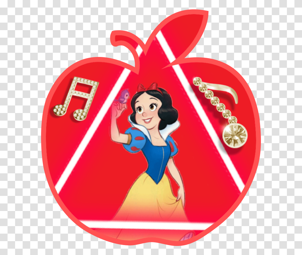 Snowwhite Snow White Red Apple Music Emblem, Person, Leisure Activities, Performer, Toy Transparent Png