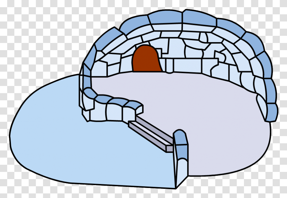 Snowy Backyard Igloo Club Penguin Green Igloo, Building, Architecture, Furniture, Arched Transparent Png