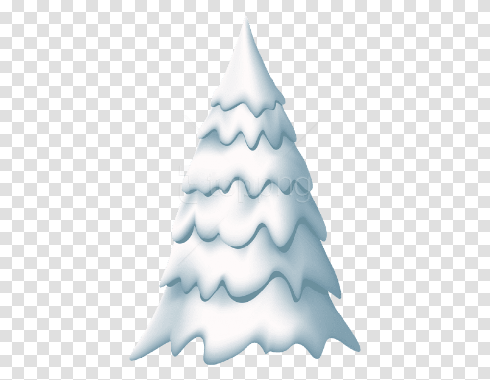 Snowy Christmas Tree Clipart Christmas Tree, Snowman, Winter, Outdoors, Nature Transparent Png