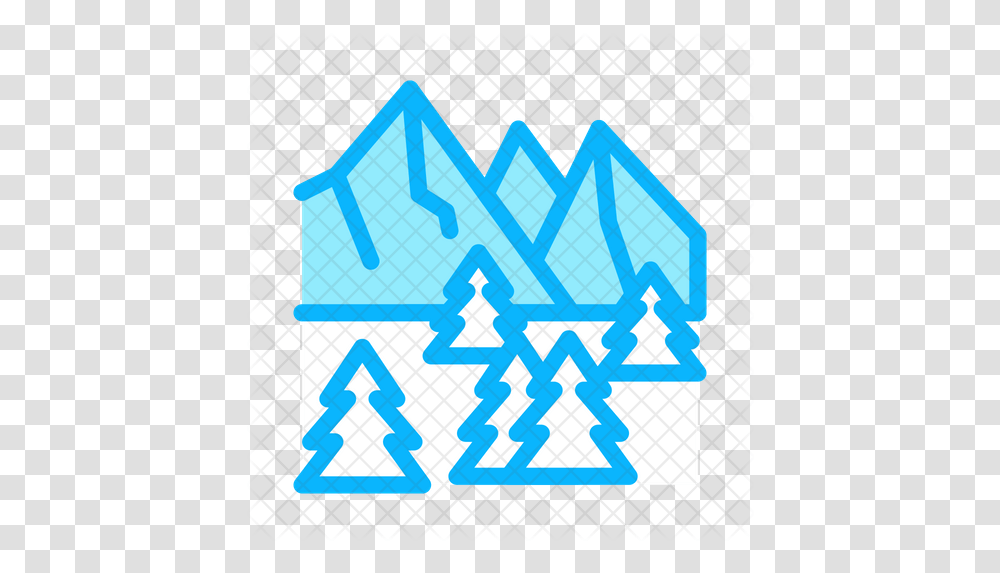Snowy Mountain Icon Illustration, Text, Symbol, Art, Number Transparent Png