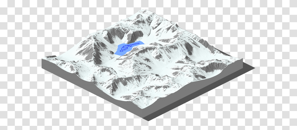 Snowy Mountains Minecraft Map Summit, Outdoors, Nature, Peak, Mountain Range Transparent Png