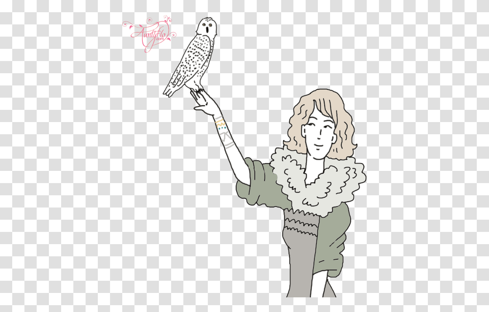 Snowy Owl Illustration, Person, Human, Bird, Animal Transparent Png
