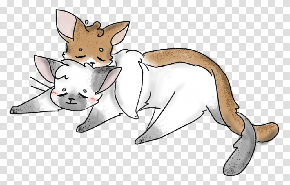 Snuggling Cat Gfs Lt3 Cartoon, Mammal, Animal, Wildlife, Canine Transparent Png