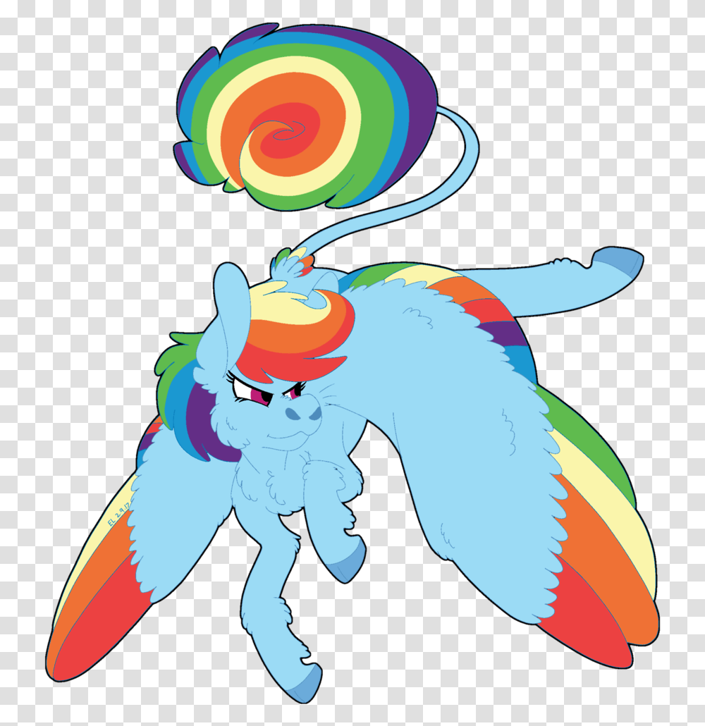Snuzzlehorsie Chest Fluff Colored Wings Female, Candy, Food, Lollipop Transparent Png