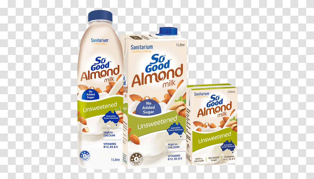 So Good Unsweetened Almond Milk, Dairy, Food, Yogurt, Dessert Transparent Png