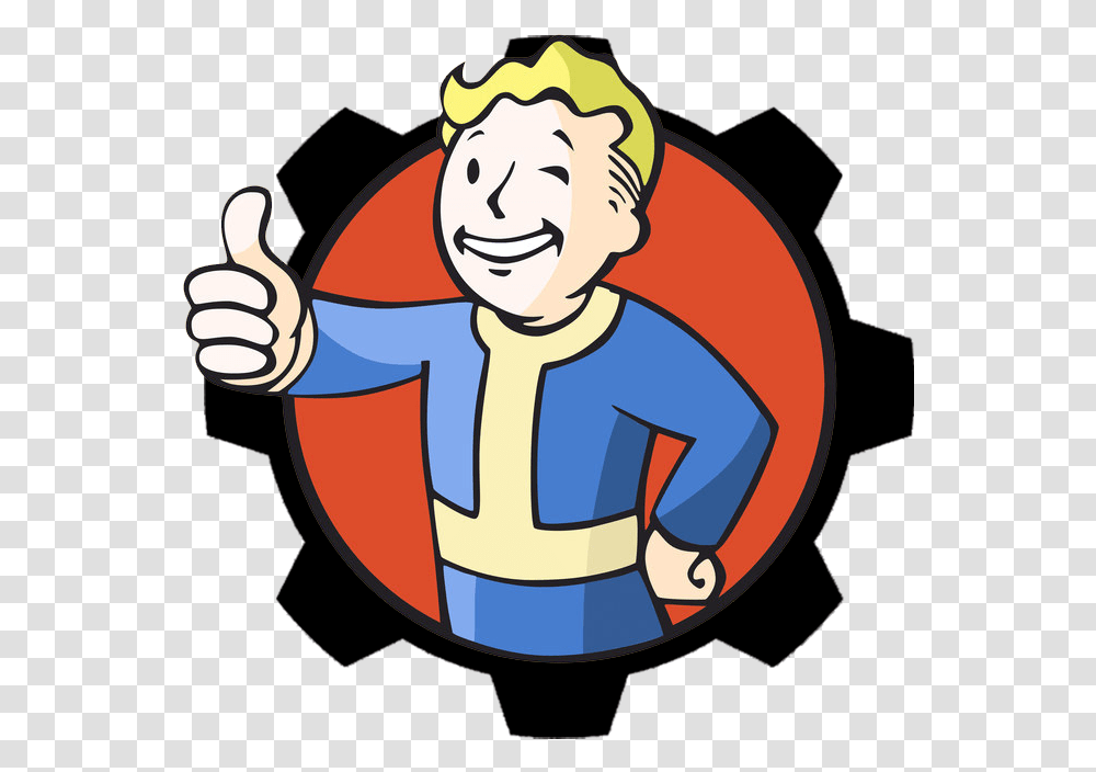 So I Added The Gear Around The Vault Boy Fallout Vault Boy Gear, Thumbs Up, Finger, Juggling Transparent Png