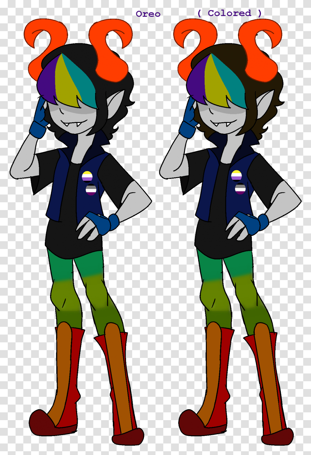 So I Finally Sat On My Ass And Drew Official Refs For Cartoon, Person, Poster, People Transparent Png