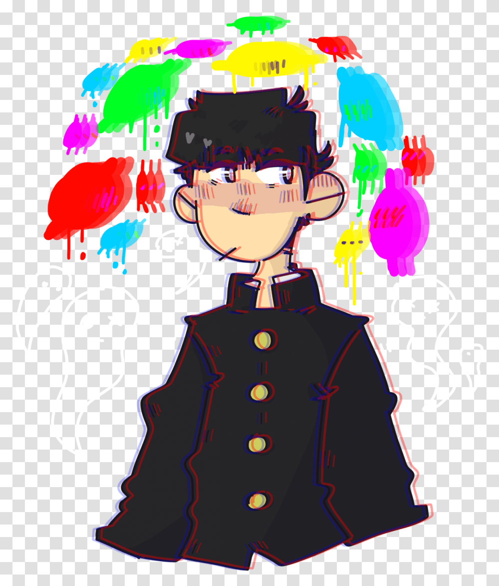 So I Had Renewed Love For Mob In The Chillis Tonightso Cartoon, Person, Face, Graphics, Costume Transparent Png