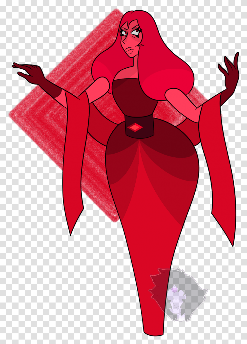 So I Redid My Red Diamond The First One Looked Too Steven Universe Possible Diamond, Flower Transparent Png