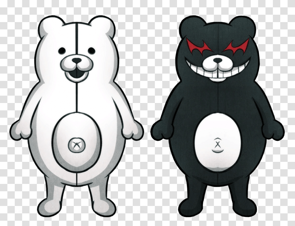 So I Wonder What Would Monokuma Would Look Like If It Was Just One, Label, Plush, Toy Transparent Png