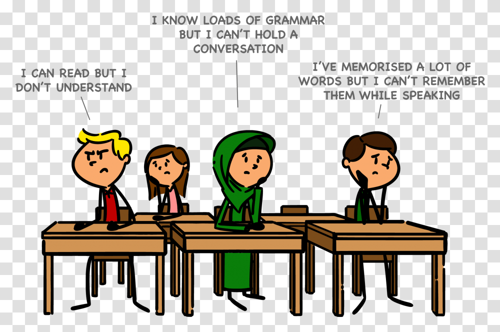 So Many Highly Motivated And Enthusiastic Students Cartoon, Teacher, School, Table, Furniture Transparent Png