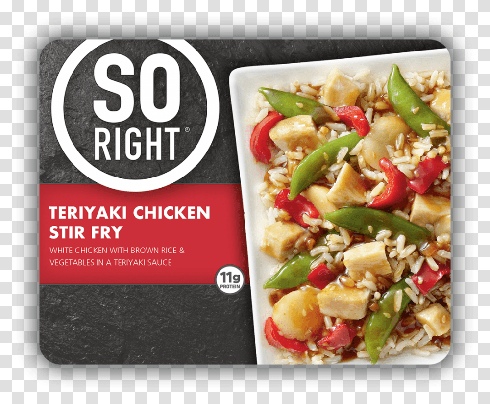 So Right Frozen Meals, Food, Advertisement, Poster, Salad Transparent Png