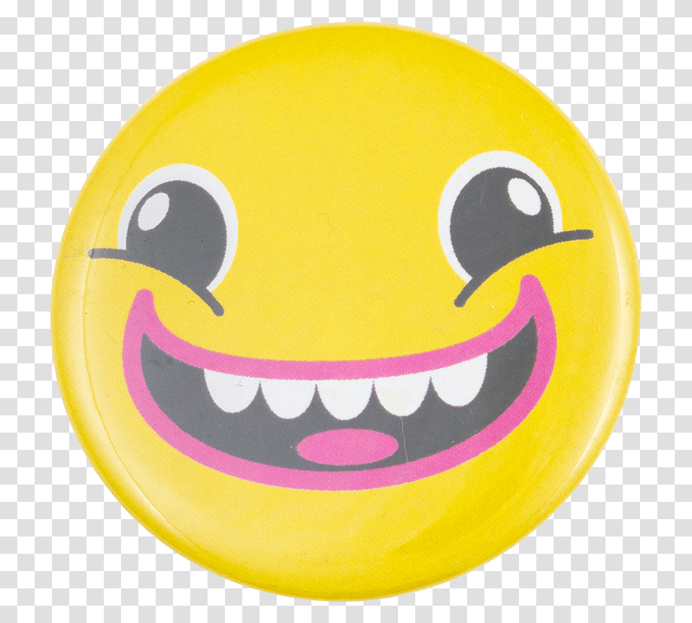 So So Happy Smileys Button Museum Smiley, Egg, Food, Easter Egg, Tennis Ball Transparent Png