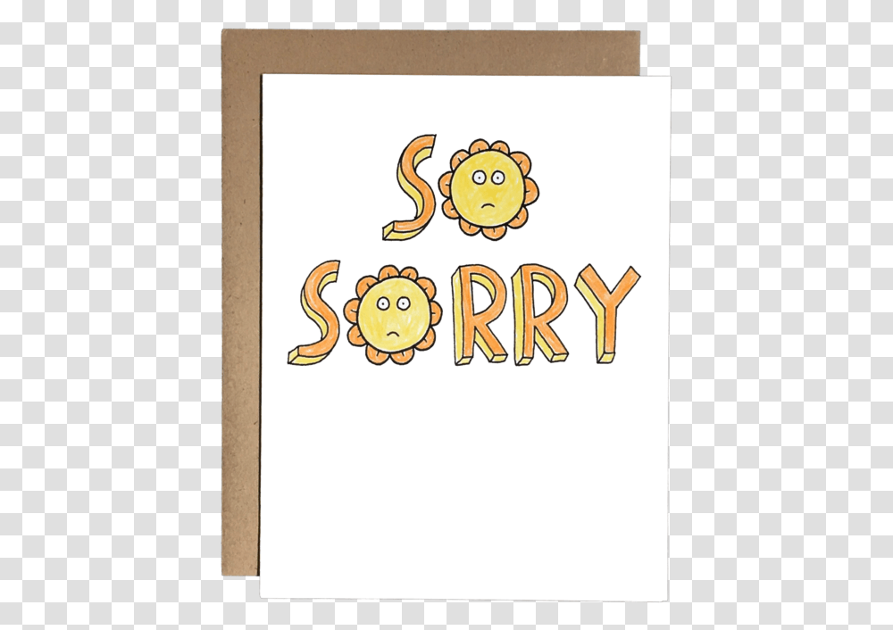 So Sorry Greeting Card, Number, Alphabet Transparent Png