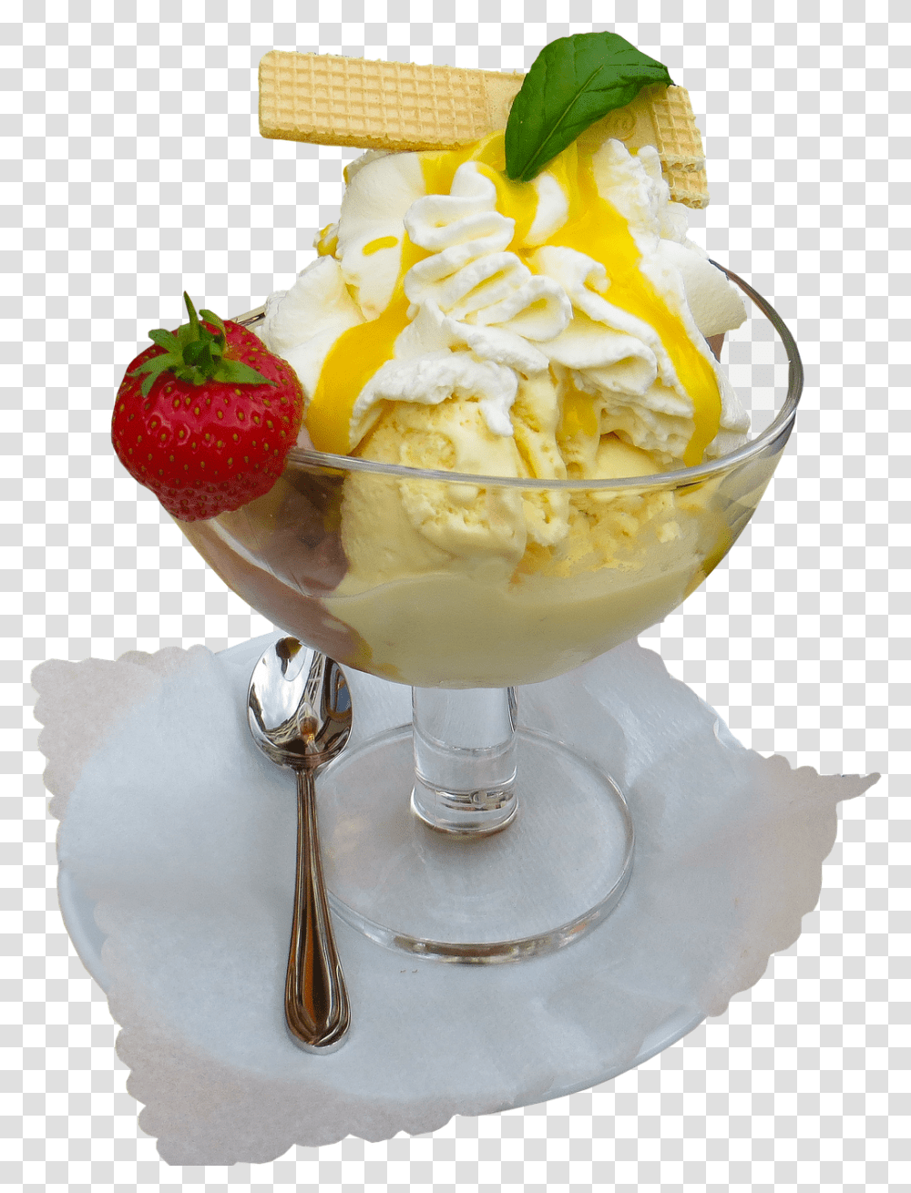 So That's How It Became Creamy And Dreamy Ice Cream, Dessert, Food, Creme, Plant Transparent Png