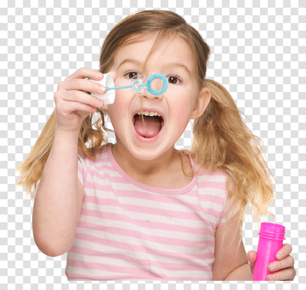 Soap Bubble Girl, Person, Human, Finger, Mouth Transparent Png