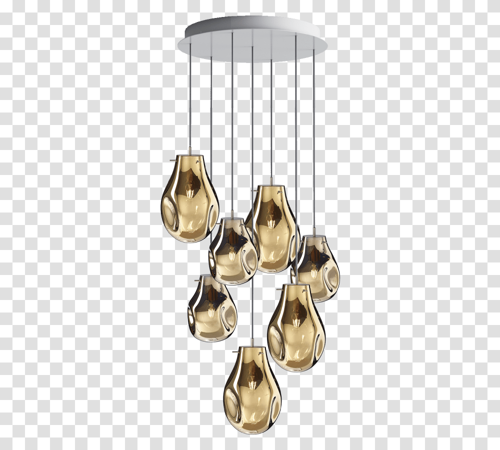 Soap Chandelier 7 Pcs Gold Chandelier, Lamp, Light Fixture, Lighting, Brass Section Transparent Png